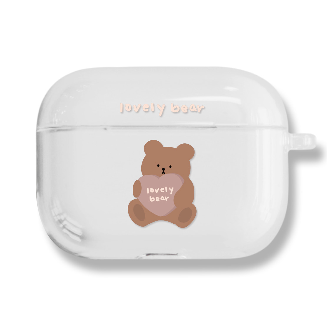 [CLEAR AIRPODS PRO] 596 Teddy베어(핑크)