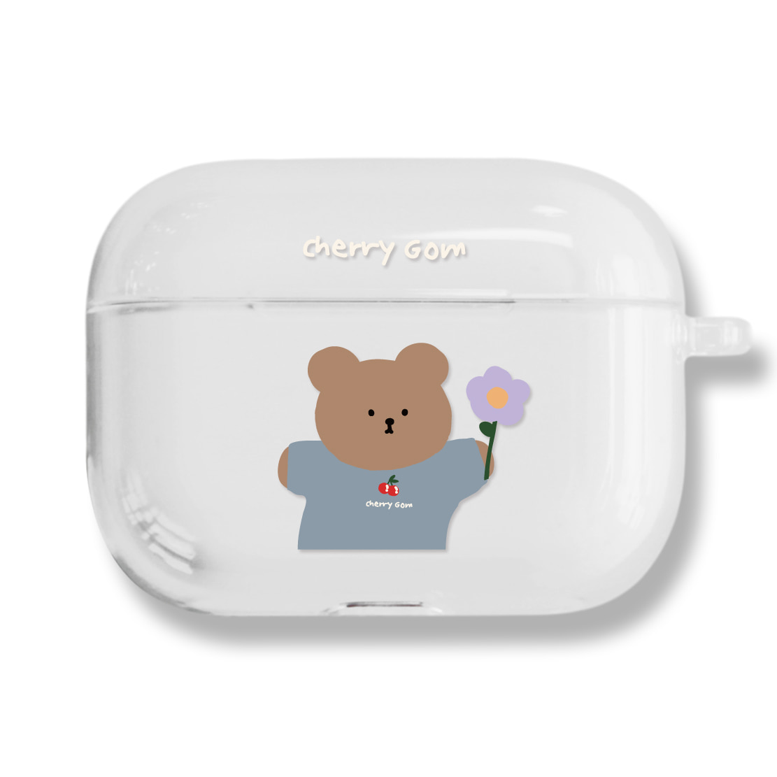 [CLEAR AIRPODS PRO] 616 라일락든곰(블루)