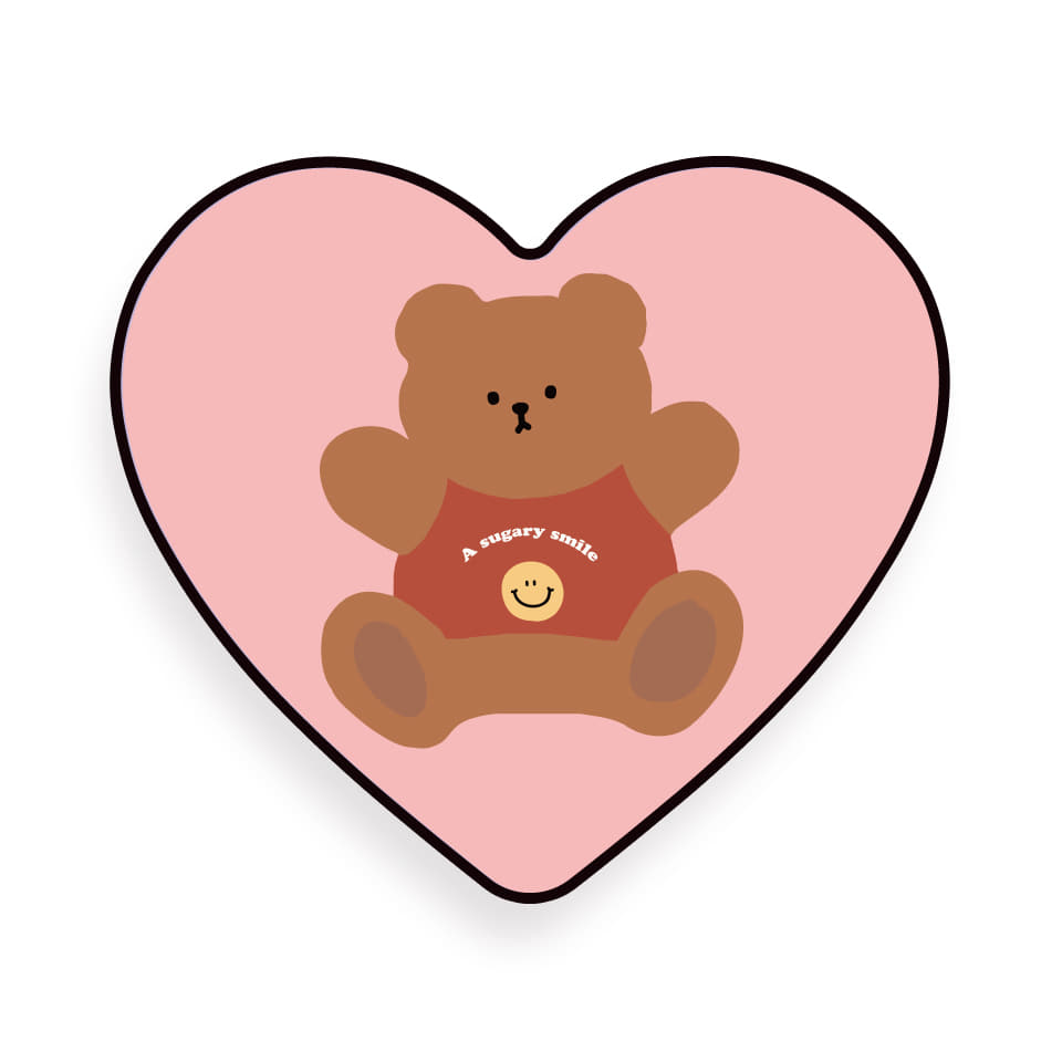 #♡ 하트톡 Sugary bear(핑크) 622