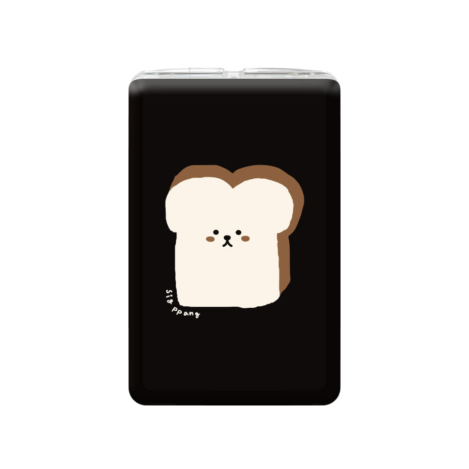 ◆카드포켓홀더 E-006B 식빵(블랙)